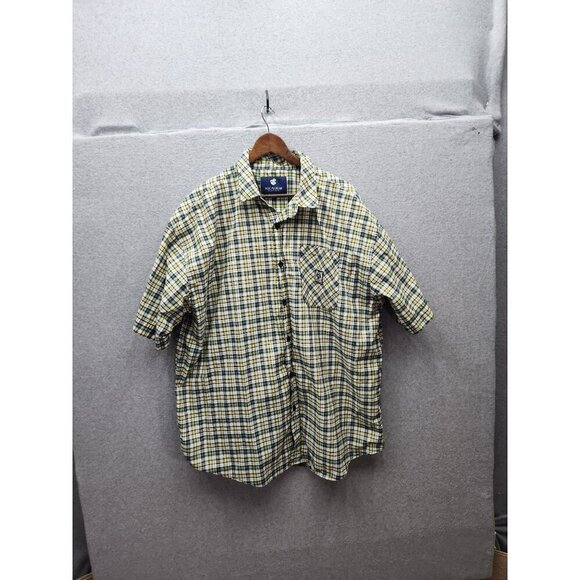 Rocawear Classic Mens Plaid Short Sleeve Button-Up Shirt 4XB - Picture 1 of 4
